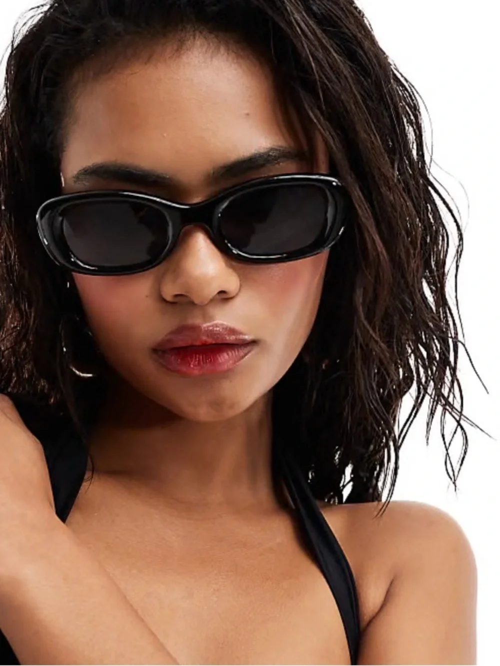 Aire calisto Black Oval Sunglasses - Classic UV Protection